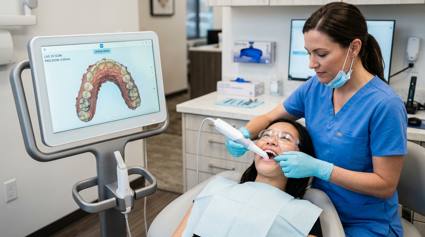 Kliničko digitalno intraoralno 3D skeniranje uz stomatološku stolicu